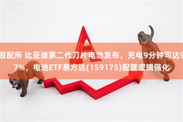 股配所 比亚迪第二代刀片电池发布，充电9分钟可达97%，电池ETF易方达(159175)配置逻辑强化