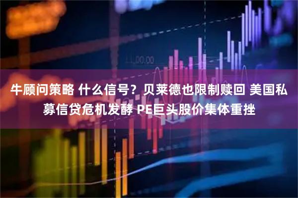 牛顾问策略 什么信号？贝莱德也限制赎回 美国私募信贷危机发酵 PE巨头股价集体重挫