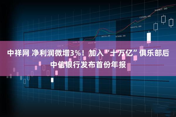 中祥网 净利润微增3%！加入“十万亿”俱乐部后中信银行发布首份年报
