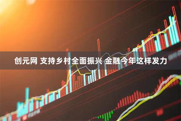 创元网 支持乡村全面振兴 金融今年这样发力