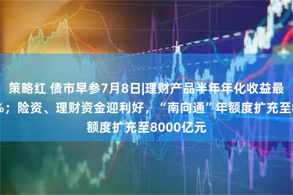 策略红 债市早参7月8日|理财产品半年年化收益最高超200%；险资、理财资金迎利好，“南向通”年额度扩充至8000亿元